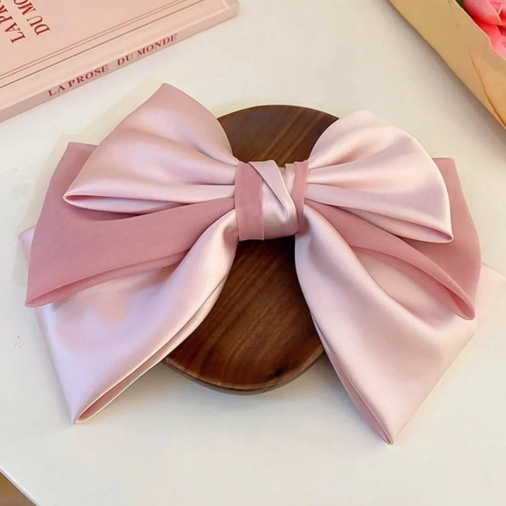 1pc Women Bow Decor Fashion Hair Clip For Gift Cute Valentine's Day
